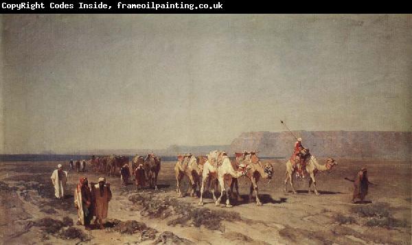Alberto Pasini Caravan on the Shores of the Red Sea